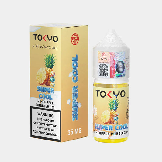 Tokyo Super Cool Pineapple Mango e-liquid.