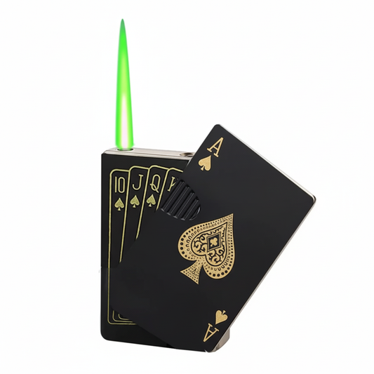 Black Card Holder with Royal Flush